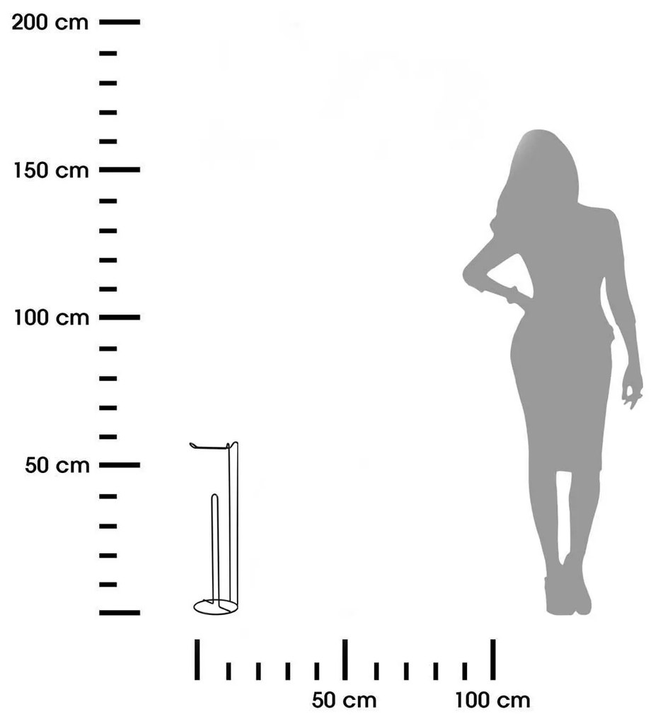 Stojan na toaletný papier Ari, čierna