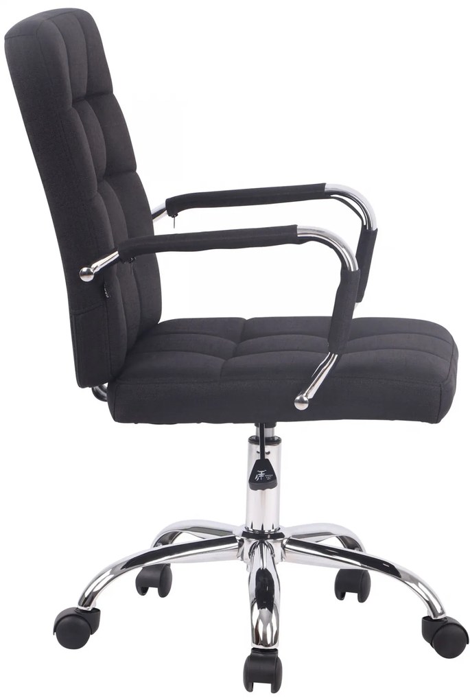 Kancelárska stolička D-Pro látka - Čierna