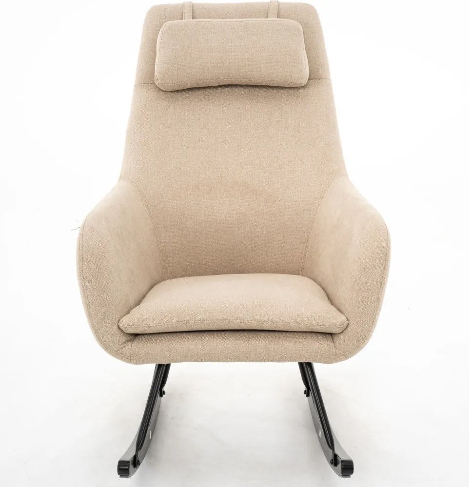 Hojdacie kreslo Galileo, béžová tkanina