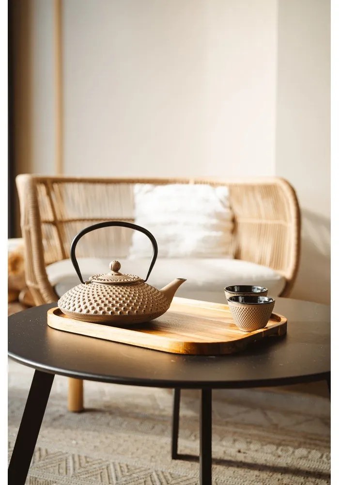 Béžové šálky v súprave 2 ks z liatiny 100 ml Xilin – Bredemeijer