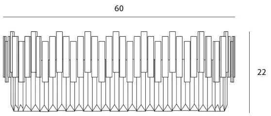 MAXLIGHT C0164 - Stropné svietidlo TREND 15xE14/40W/230V pr. 60 cm zlatá