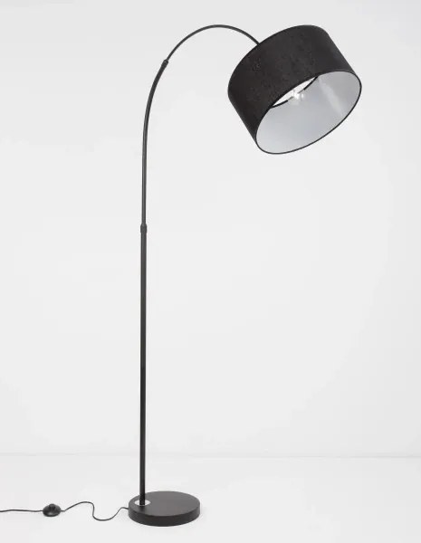 Retro stojaca lampa Sama 90 čierne