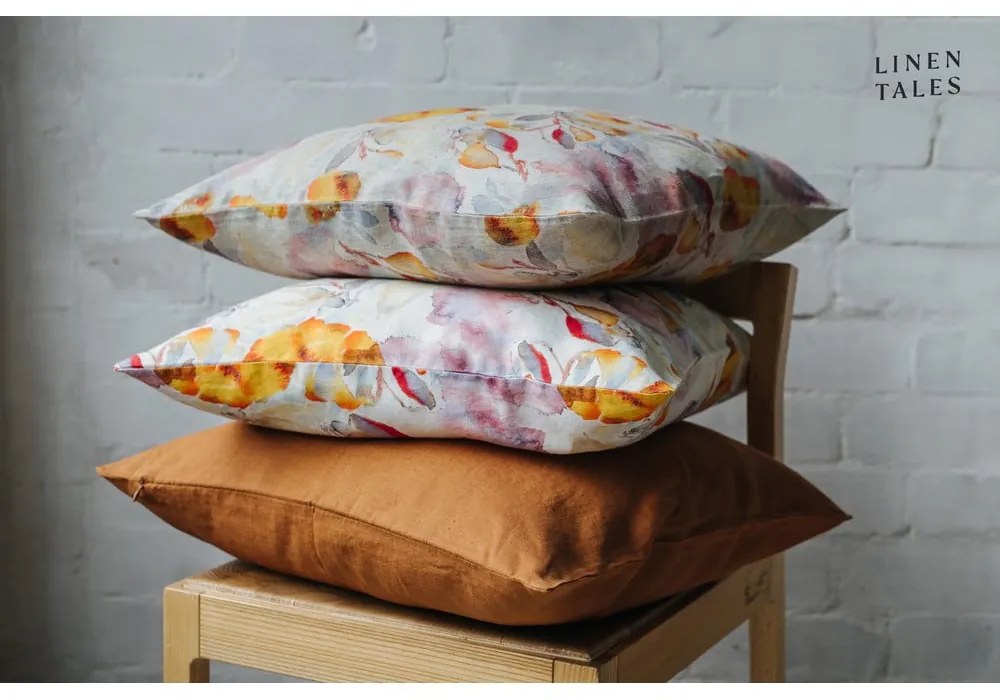 Ľanová obliečka na vankúš 45x45 cm Hazelnut – Linen Tales