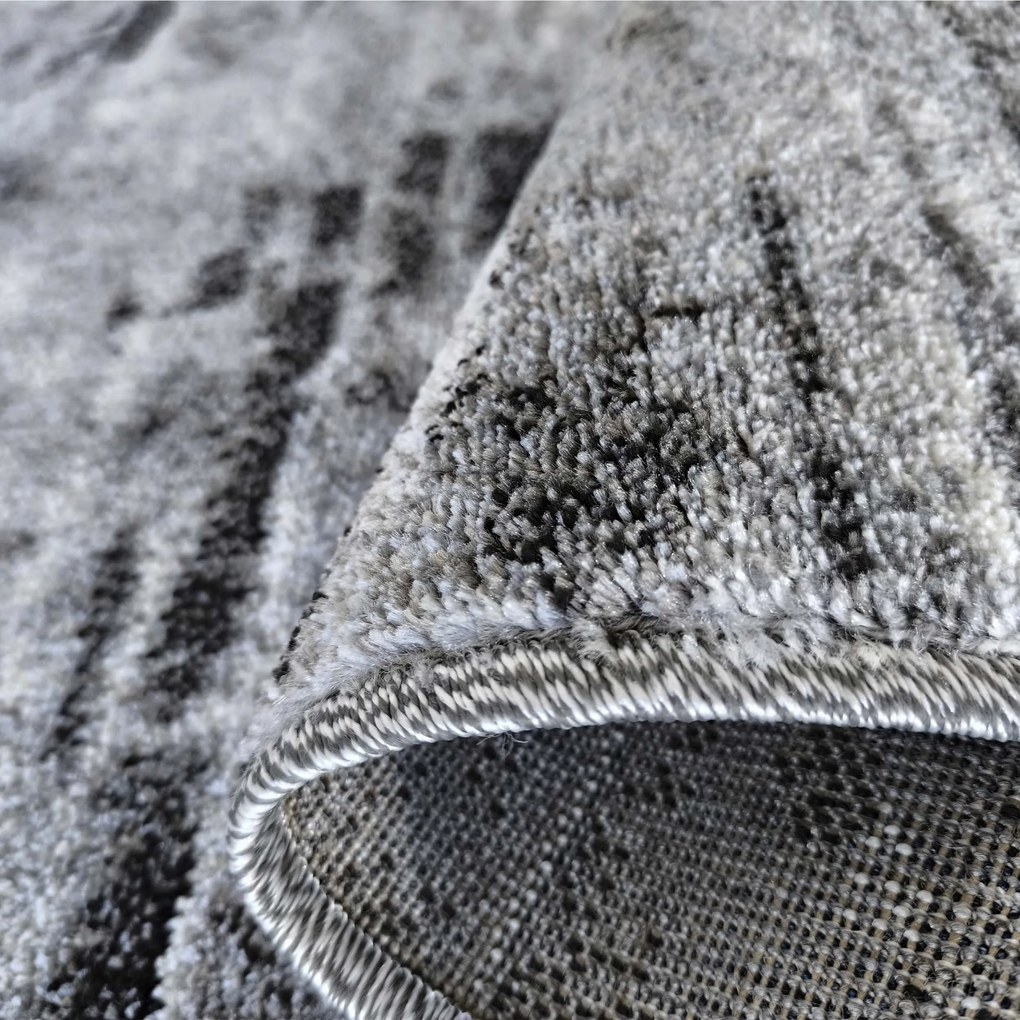 DY Sivý moderný koberec Panamero 22 Rozmer: 120x170 cm