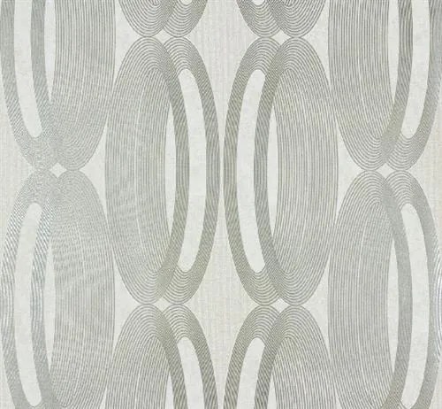 Vliesové tapety, elipsy strieborné, Ornamental Home 55217, Marburg, rozmer 10,05 m x 0,53 m