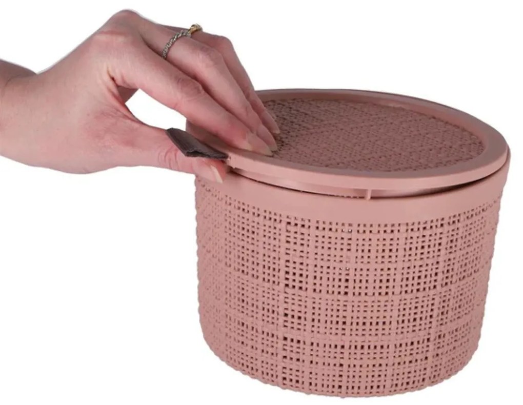 Curver Úložný kôš JUTE 2L, ružový