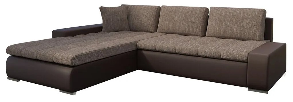 Rohová sedacia súprava Herkules, Dostupné poťahy: ekokoža Soft 011 + Lawa 06