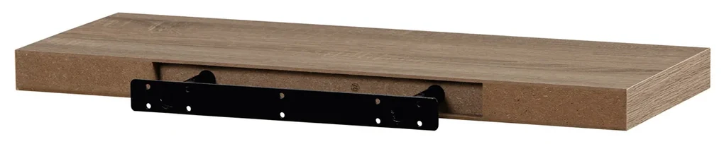 Autronic - Polička nástenná 60 cm, MDF, 3D dekor dub sonoma, baleno v ochranej fólii - P-001 SON1