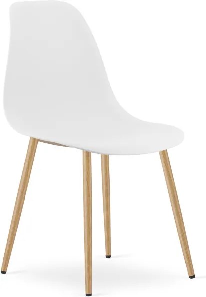 Jedálenský stôl NP Dub Sonoma so štyrmi stoličkami WAT biele / hnedé