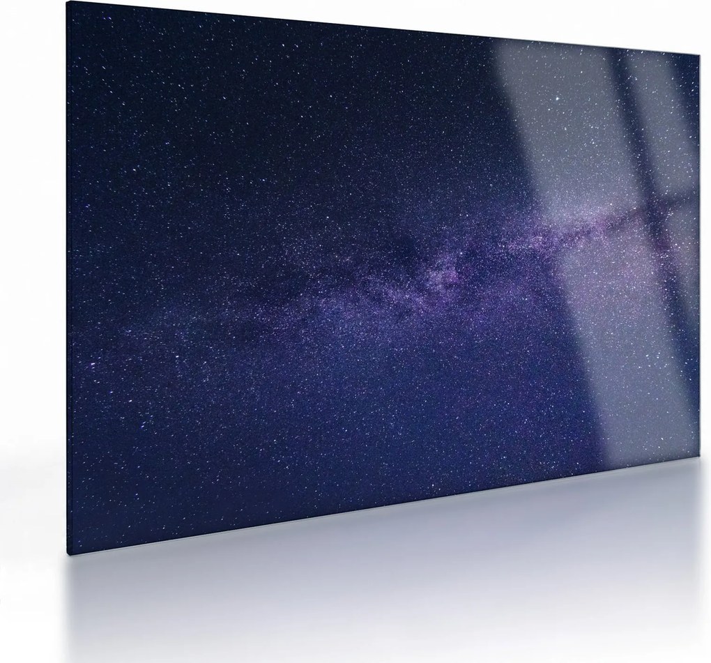 Sklenený obraz galaxie (70x50 cm)