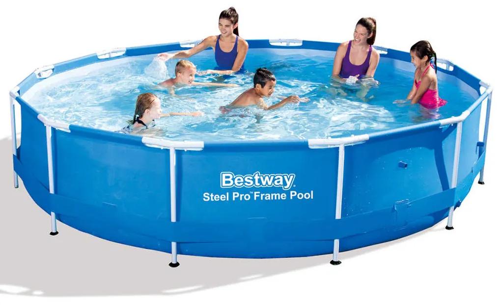 Bestway Steel Pro Okrúhly bazén 366x76 cm, oceľový rám 56706