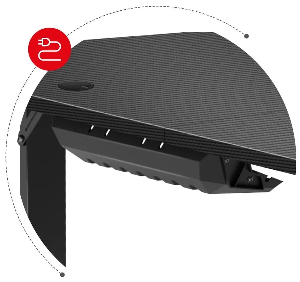 PC stolík Hyperion 4.7 (čierna). Akcia -22%. Vlastná spoľahlivá doprava až k Vám domov. 1087507