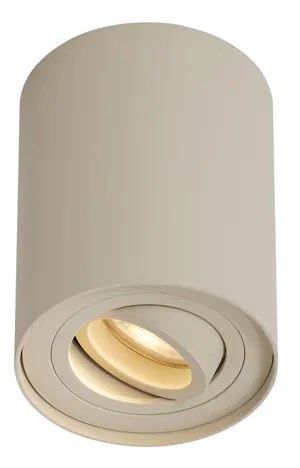 Moderné prisadené bodové svietidlo béžové GU10 50mm otočné a naklápacie - Rondoo Up