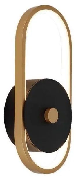 LED Vonkajšie nástenné svietidlo LED/15W/230V IP54 4000K mosadz