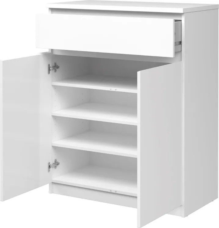 Komoda Simplicitous 234 80 cm biela lesklá