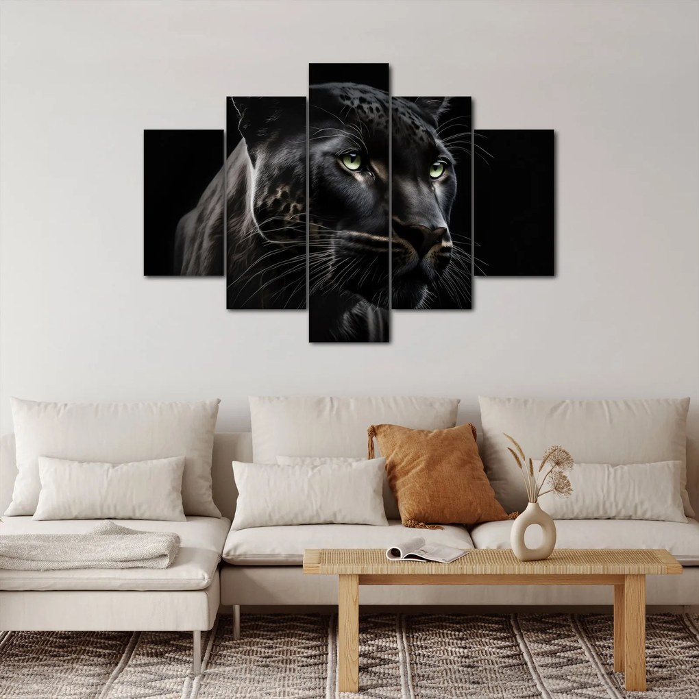 Obraz - Čierny panter (150x105 cm)