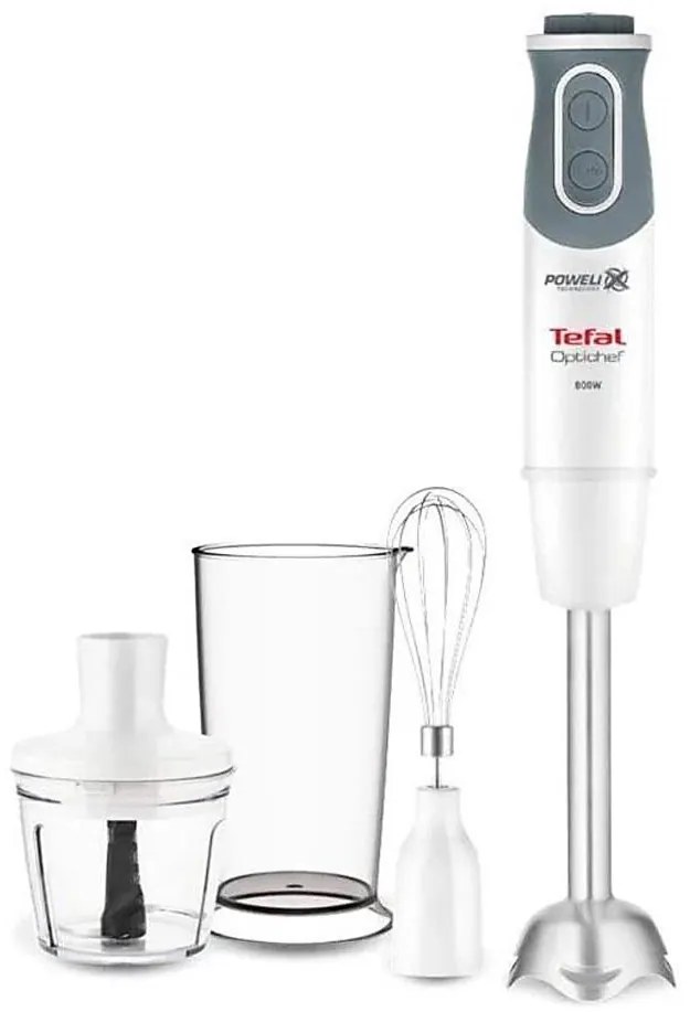 Tefal - Tyčový mixér OPTICHEF 800W/230V biela