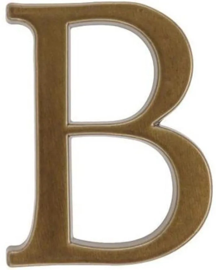 Písmeno hliník hnedé transparentné /b/