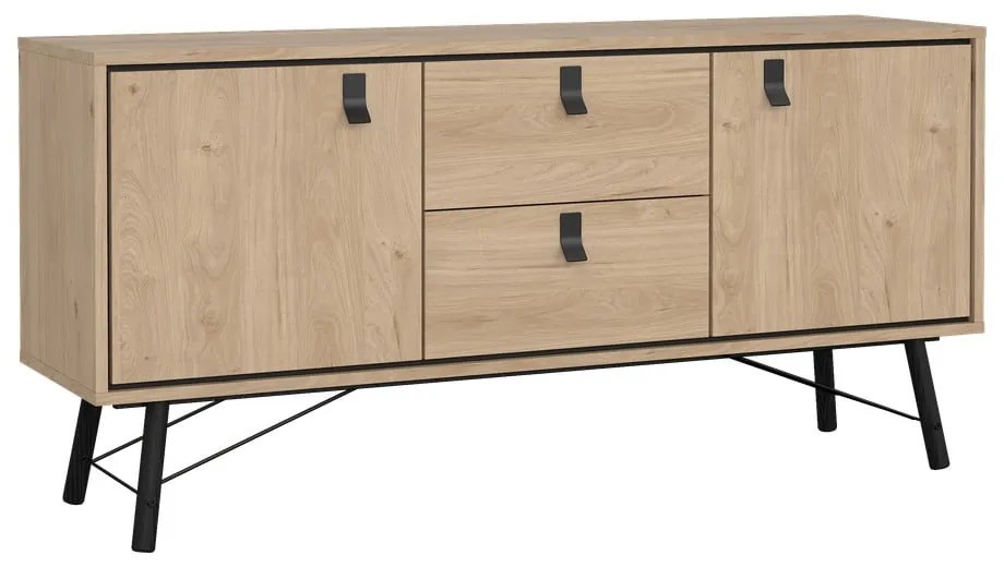 Komoda v dekore duba v prírodnej farbe 150x72x40 cm Ry – Tvilum