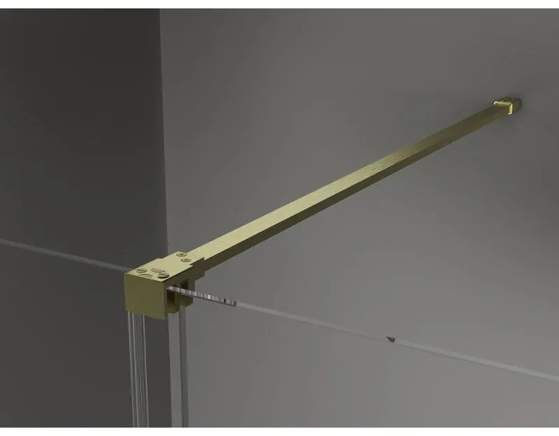 Mexen Velar, posuvné dvere typu Walk-in 70x200 cm, 8mm číre sklo, zlatá matná, 871-070-000-03-55