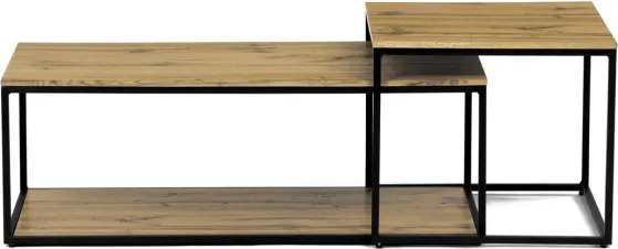 Sada 2 konferenčných stolíkov CT-X7123 OAK