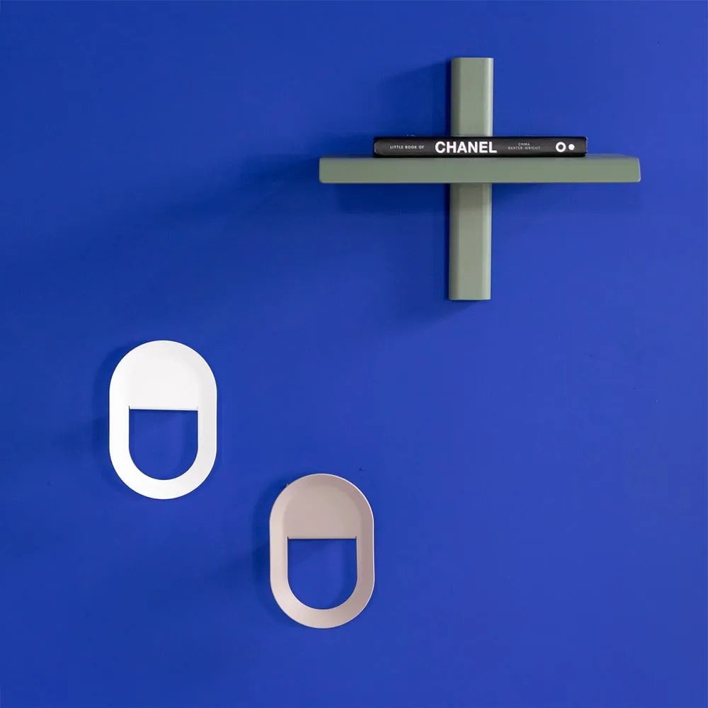 Sivozelená kovová polica 28 cm Hola – Spinder Design