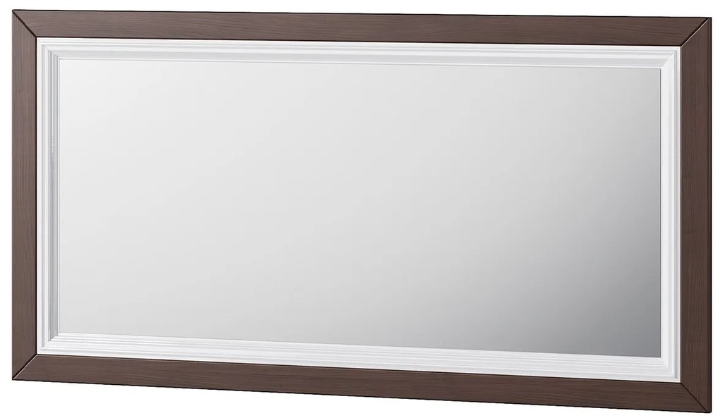 Nástenné zrkadlo Massimo 80 135 cm biele/mocca
