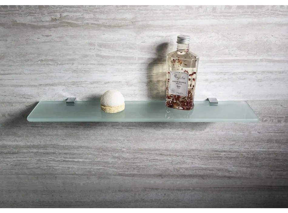 SAPHO XJ018 Asoffi držiaky sklenenej poličky  8 mm, strieborná