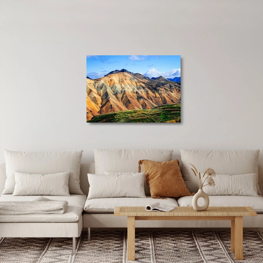 Sklenený obraz - Landmannalaugar (70x50 cm)