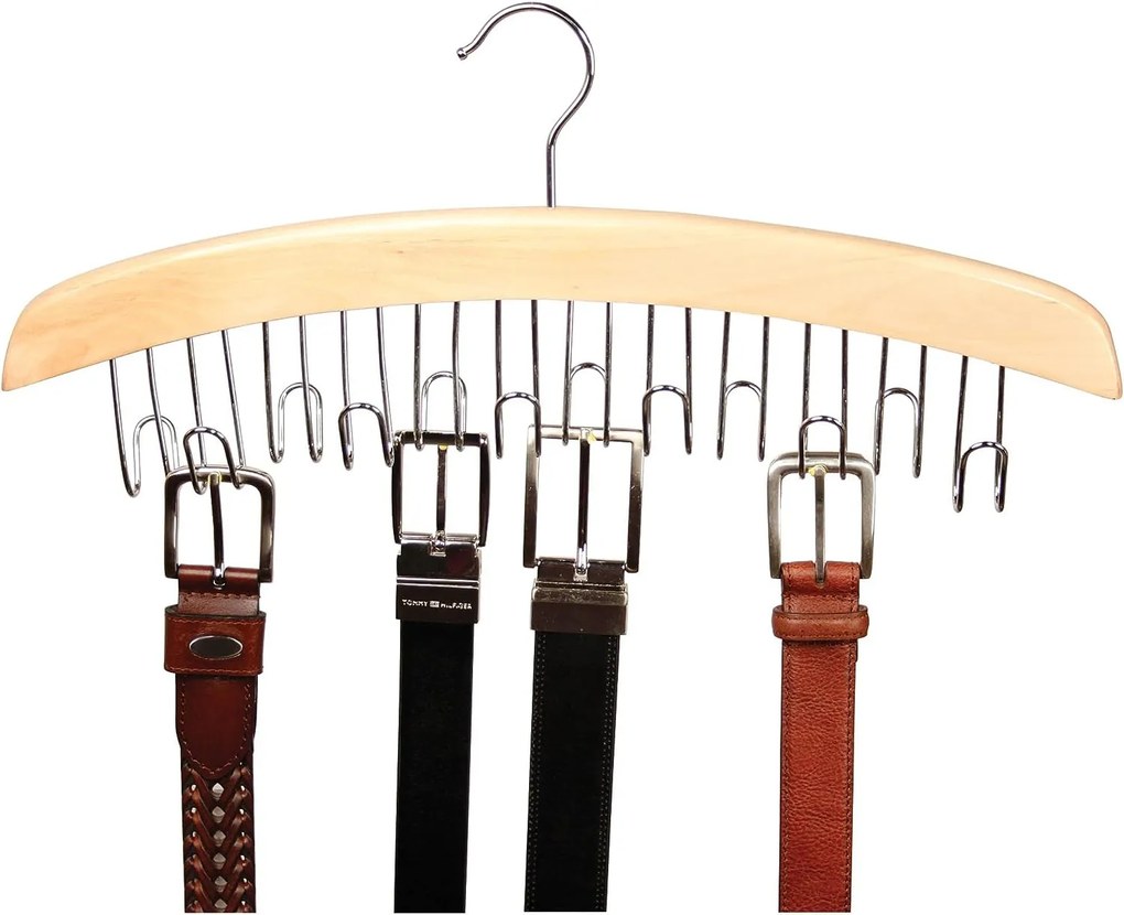 Zeller Present Drevený vešiak na kravaty a opasky, 12 háčikov