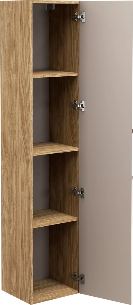 Comad Doplnková kúpeľňová skrinka vysoká Luxor Beige 35 olejovaný dub/béžová