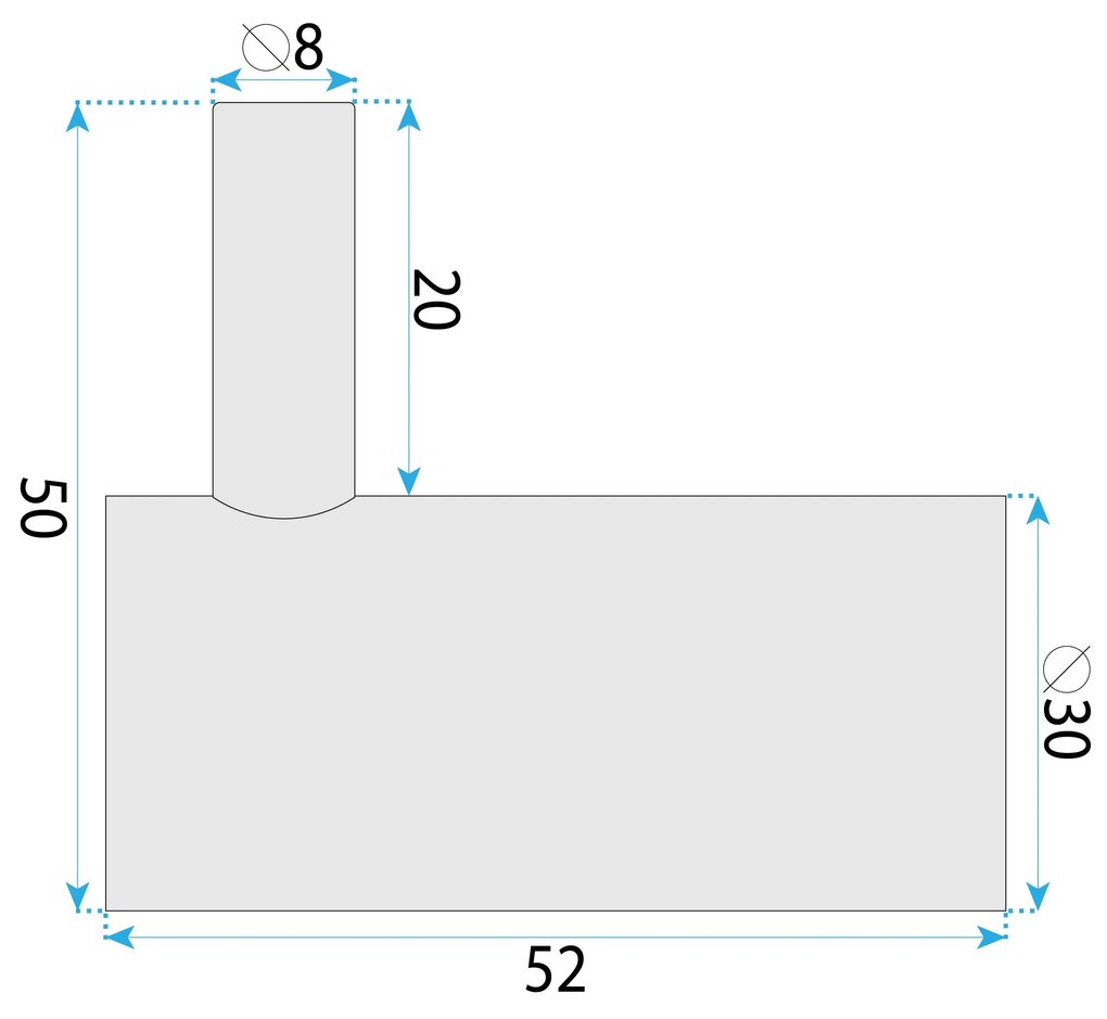 Rea Prism, 1-háčik na uterák, 9706, brúsená oceľ, REA-98020