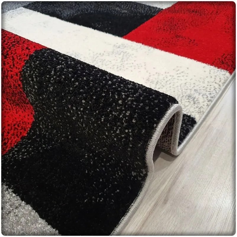 Dekorstudio Moderný koberec SUMATRA - Červený vzor Rozmer koberca: 160x220cm