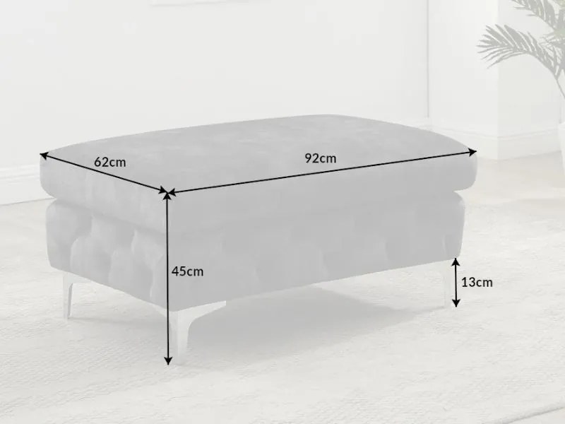 Modern Barock taburetka tmavosivá