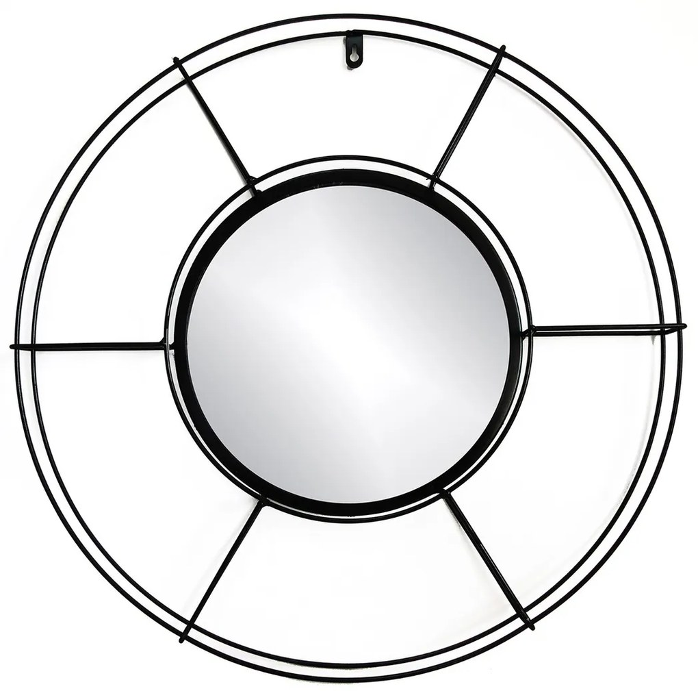 HOMEDE Zrkadlo Tesia čierne, velikost 56x4,5x56