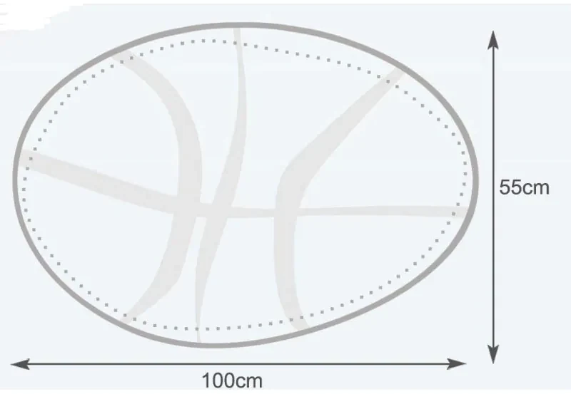 Sedací vak basketbalová farebná lopta ekokoža TiaHome