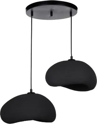 Brilagi - Závesné svietidlo na lanku WABI SABI 2xE27/40W/230V pr. 60 cm čierne