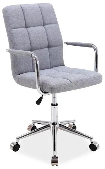 Sivá kancelárska stolička Q-022