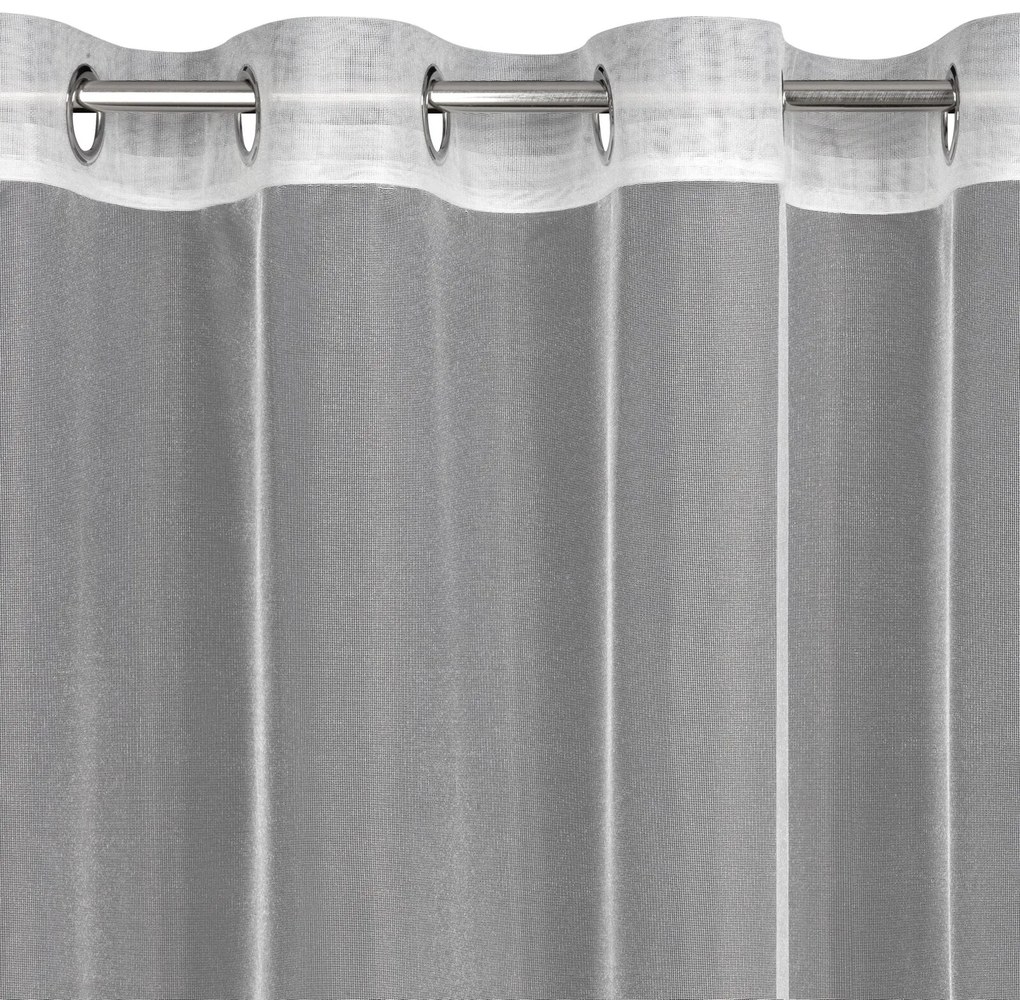 ZÁCLONA NA KRÚŽKOCH MAYA 300X145 CM BIELA