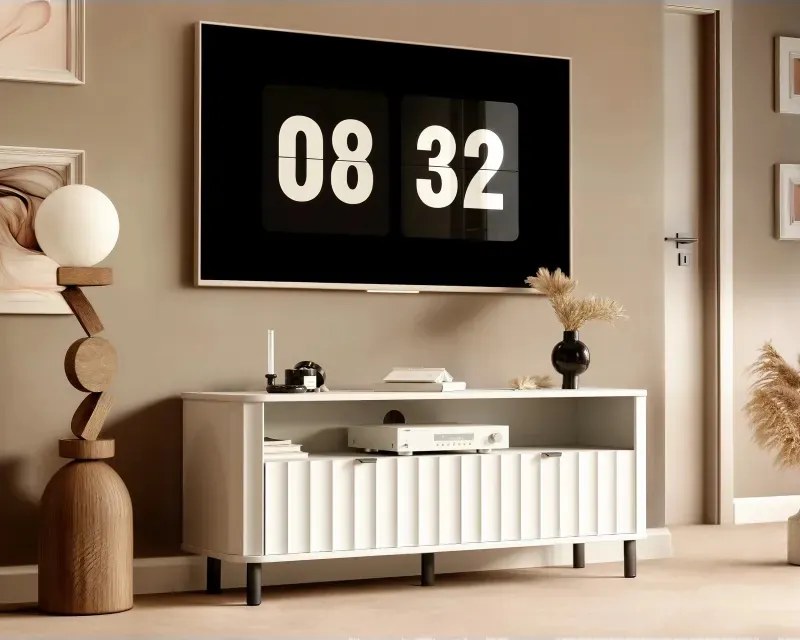 TV skrinka ONUR 137cm biela