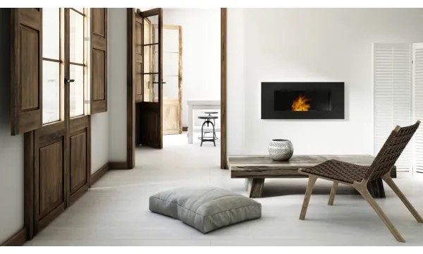 Kratki DELTA3/TUV - Vstavaný BIO krb DELTA3 40x120 cm 3x1,1kW čierna