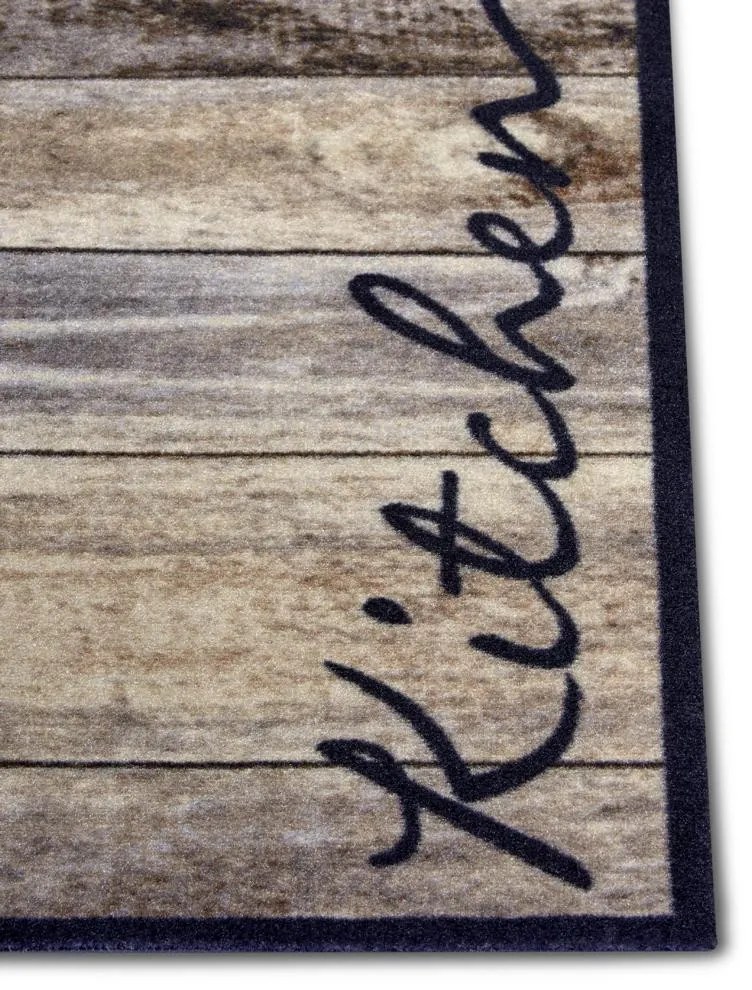 Behúň Cook & Clean 105390 Brown Taupe, 50x150, hnedá, kuchyňa, Hanse Home