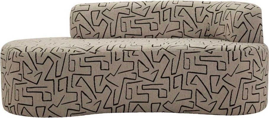 Béžová pohovka z textílie buklé 176 cm Nairobi – Mauro Ferretti