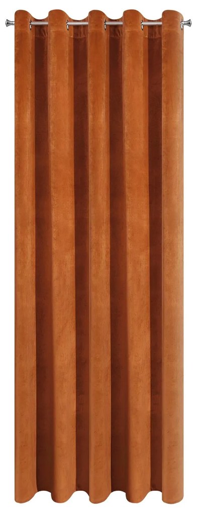 ZATEMŇOVACÍ ZÁVES NA KRÚŽKOCH VILLA 140X250 CM ORANŽOVÁ