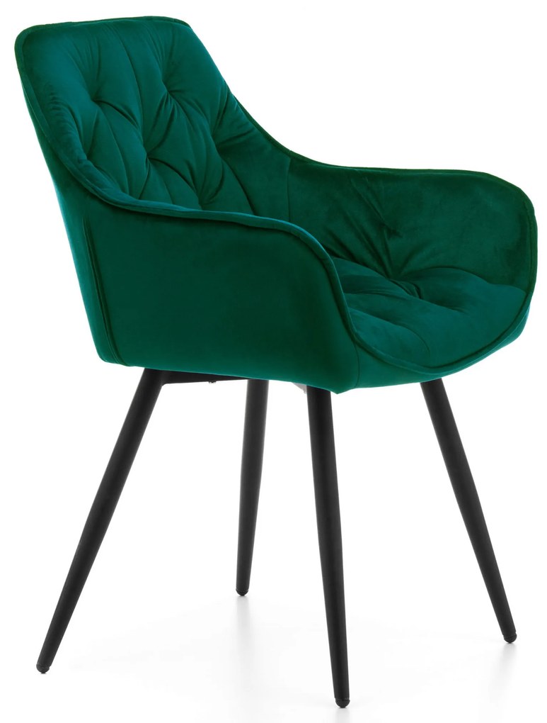 Jedálenská stolička siena velúr zelená | jaks