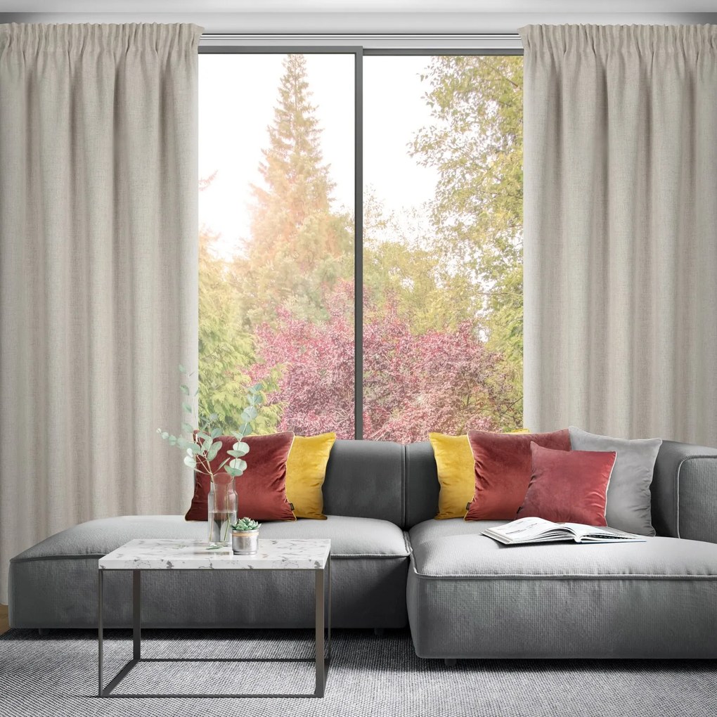 ZÁVES NA PÁSKE JULA2 140X270 CM BÉŽOVÁ