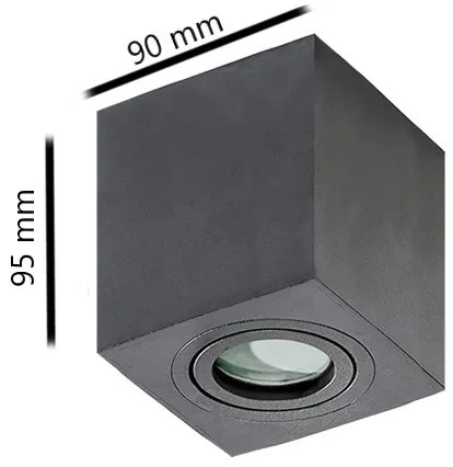 Azzardo AZ2878 - Kúpeľňové stropné svietidlo BRANT 1xGU10/50W/230V IP44