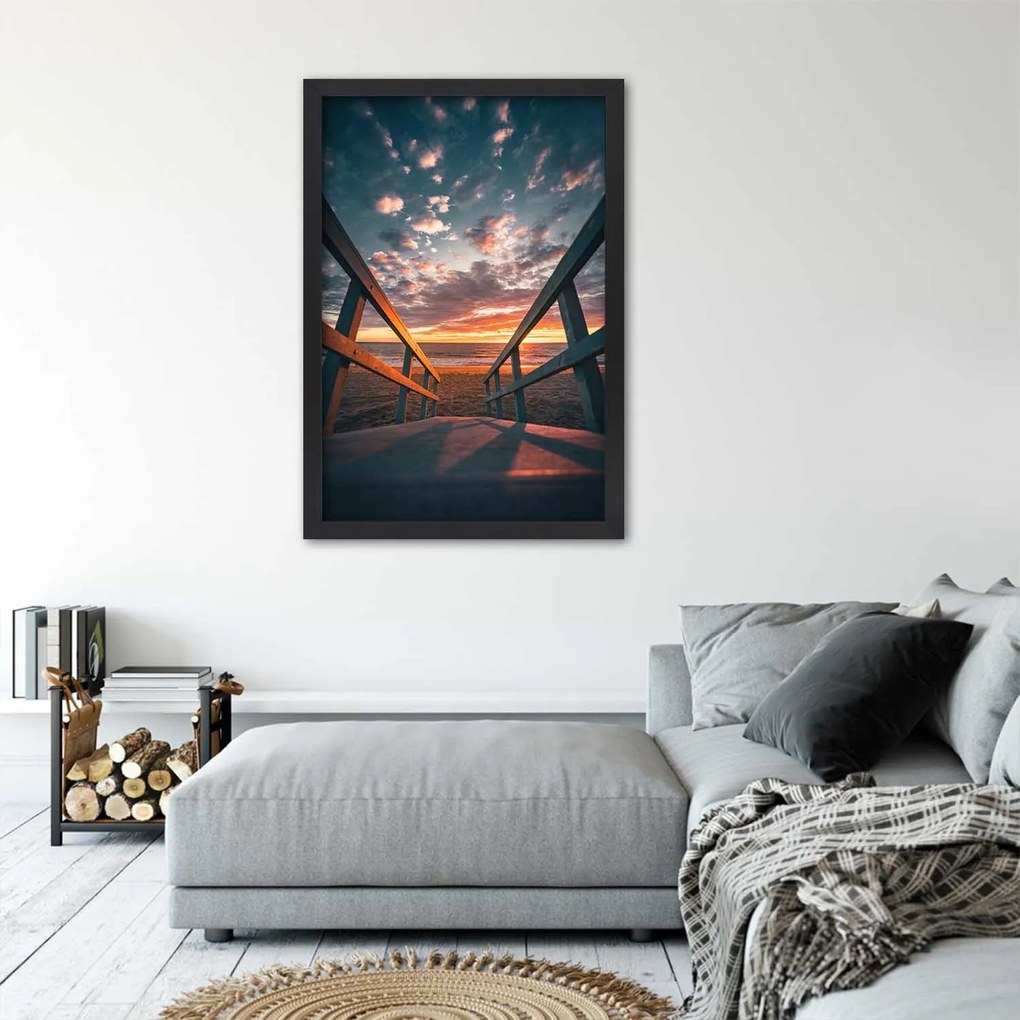Gario Plagát Výlet na pláž Farba rámu: Bez rámu, Rozmery: 40 x 60 cm