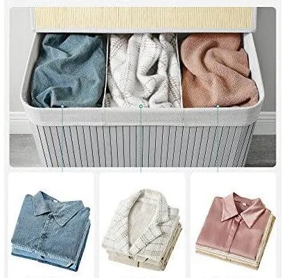 Koš na prádlo Launda 150 l šedý