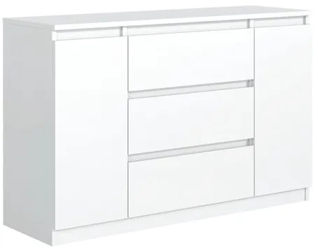 Komoda 2D3D 120 cm M400 - biela
